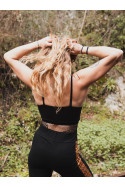 BLACK MACRAMÉ TOP