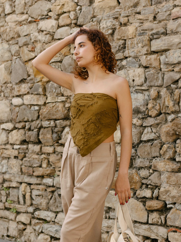 PAÑOLETA / BANDANA MEROE CAQUI