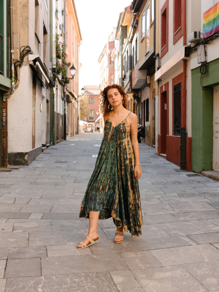 TIE DYE CHADAR DRESS