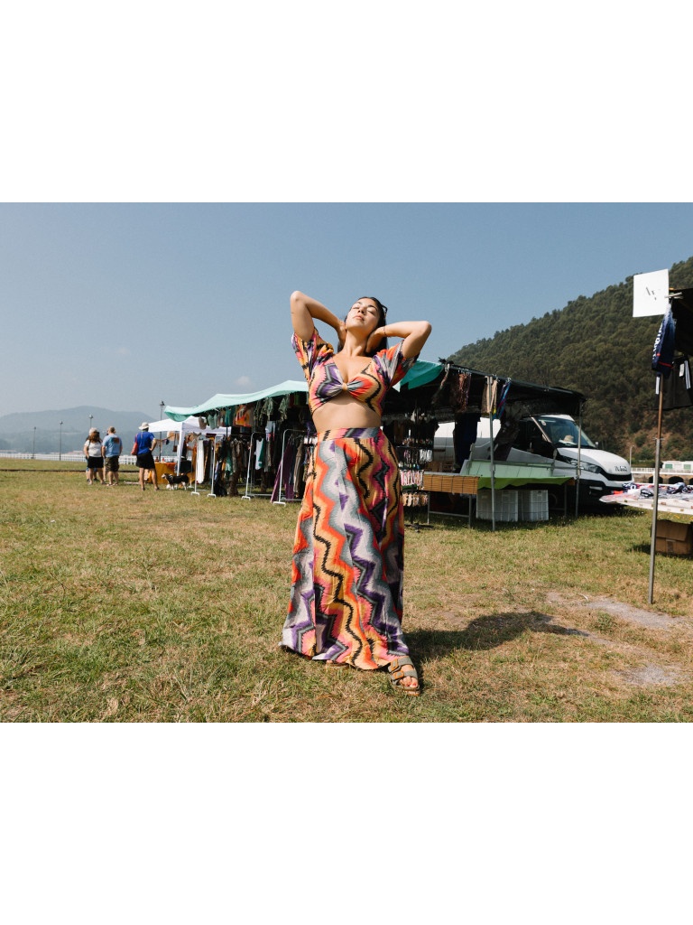 MAZUNTE SET TOP + SKIRT TROUSERS