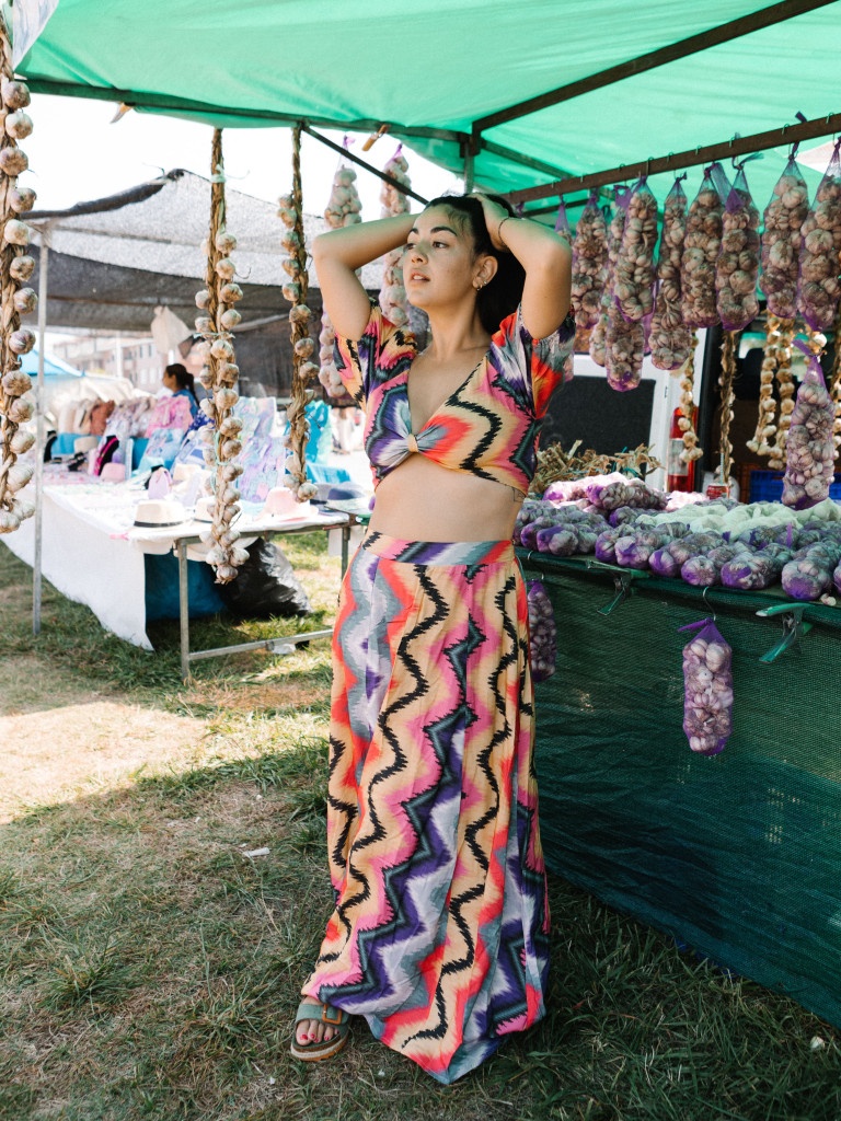 MAZUNTE SET TOP + SKIRT TROUSERS