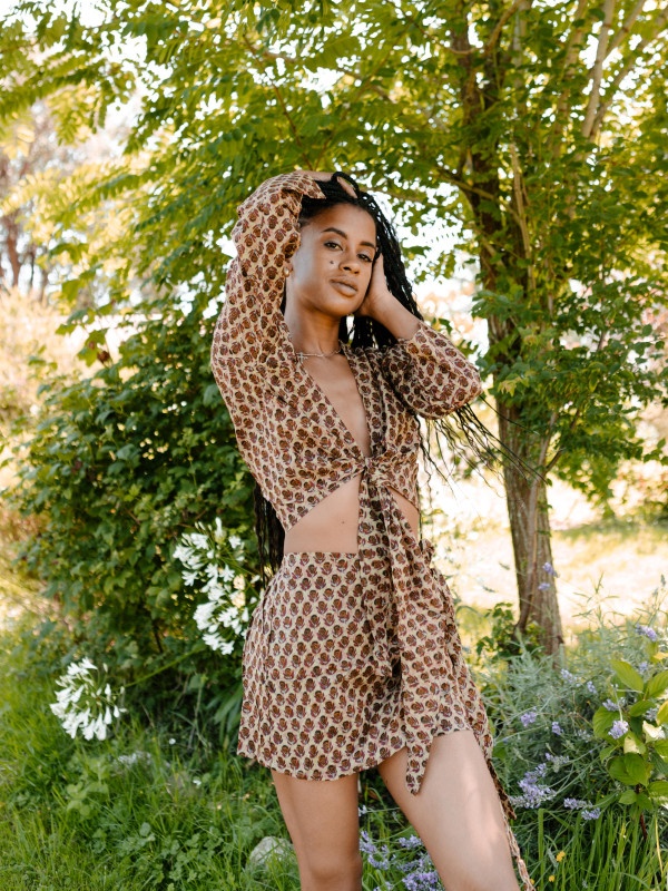 CONJUNTO JUST DREAMY CREAM  CAMISA + FALDA/PANTALÓN