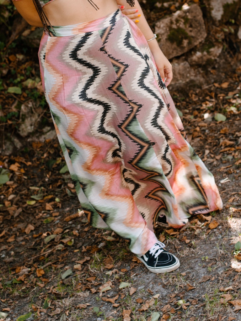 MAZUNTE PASTEL SET TOP + SKIRT TROUSERS