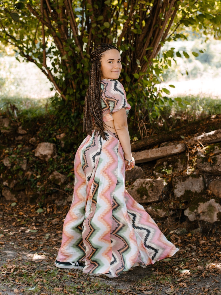 MAZUNTE PASTEL SET TOP + SKIRT TROUSERS