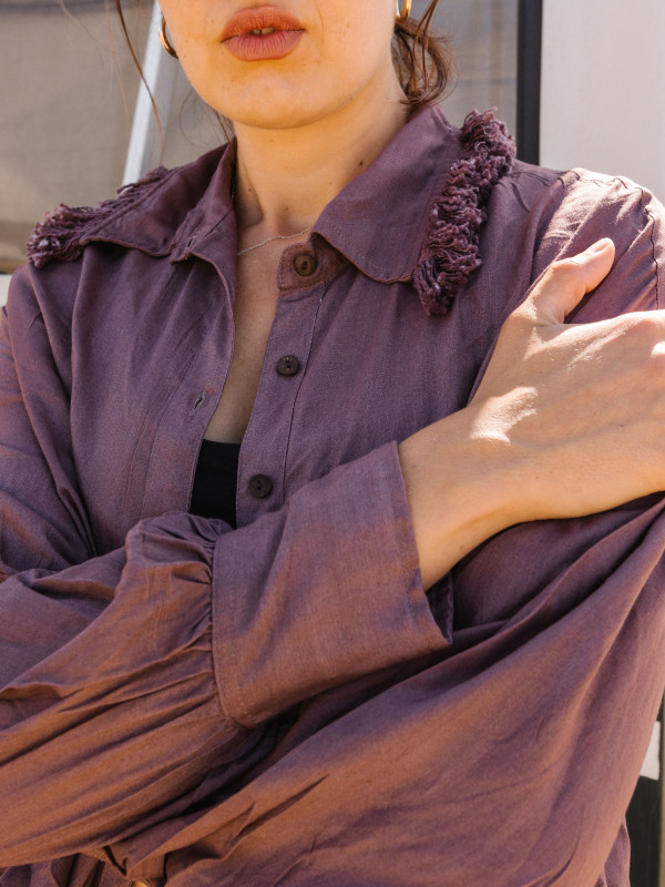 CONJUNTO ES CAVALLET BURDEOS CAMISA + PANTALÓN 2