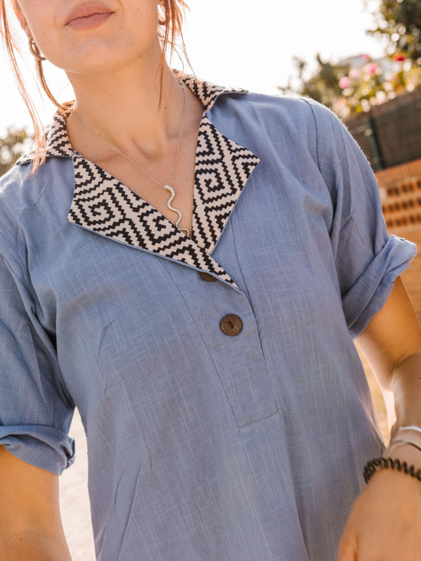 VESTIDO CAMISERO ETNICO 2